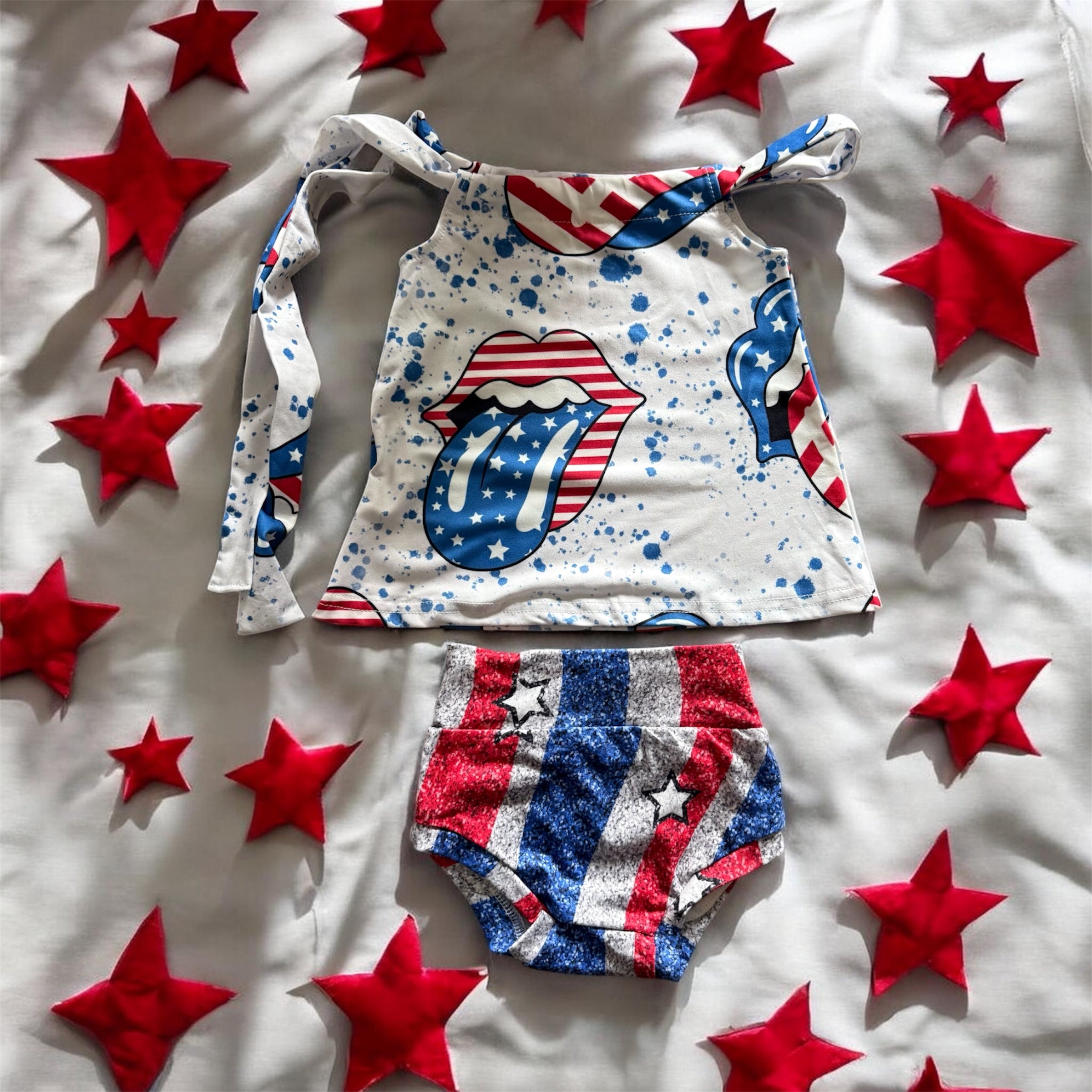 4th of July Shirt and Bummie Set