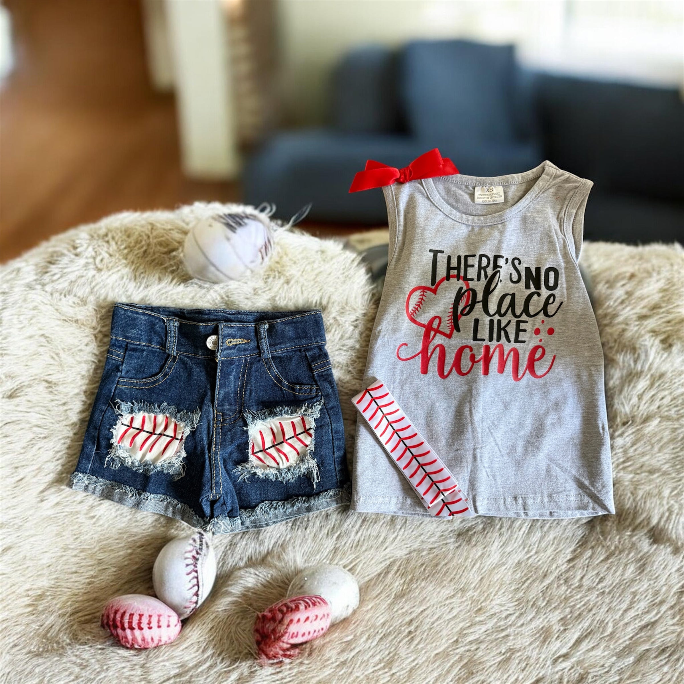 Baseball Tank and Short Set